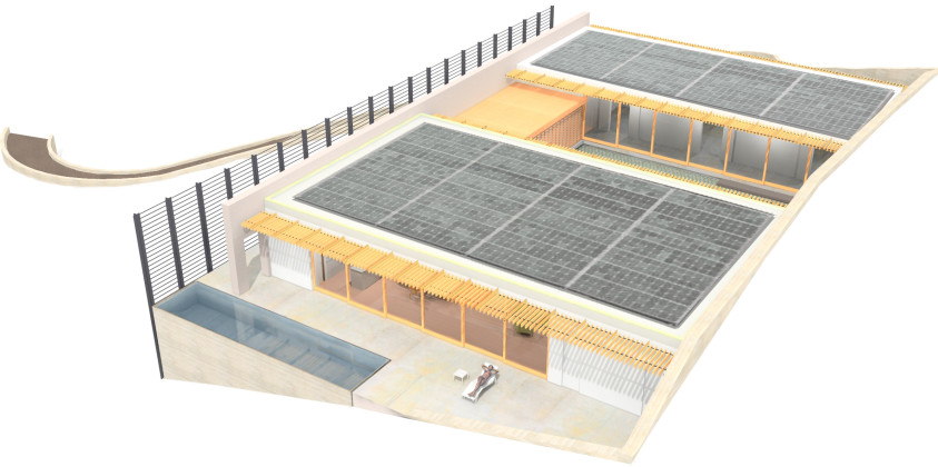 Residential bird’s eye view in Napa: digital rendering<br /> <br /><small></small>